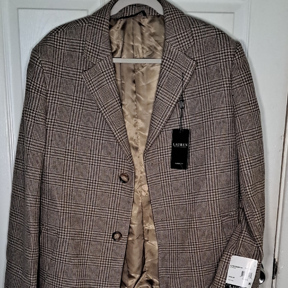 Ralph Lauren Tan Plaid Sport Coat